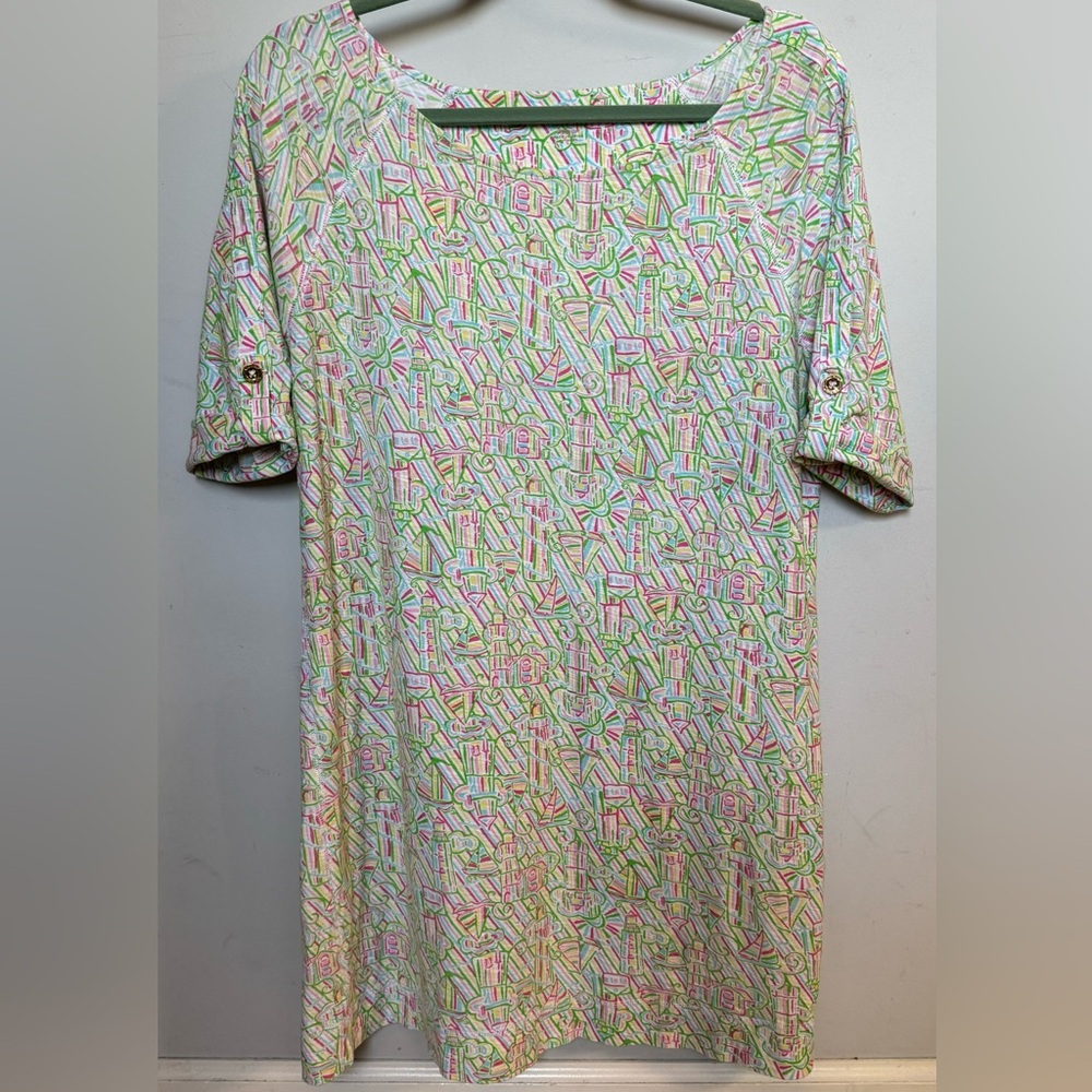Lilly Pulitzer Camie Dress | Resort White Guiding Light Print | Size M